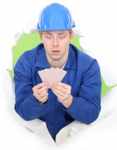 Builder amazed by the card he's been dealt