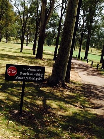 No walking