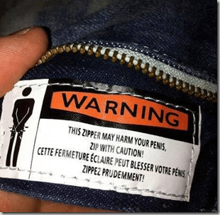 ziper harm penis